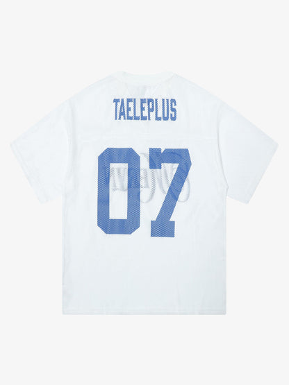 Jersey Mesh Blouse Hollow T-shirt 