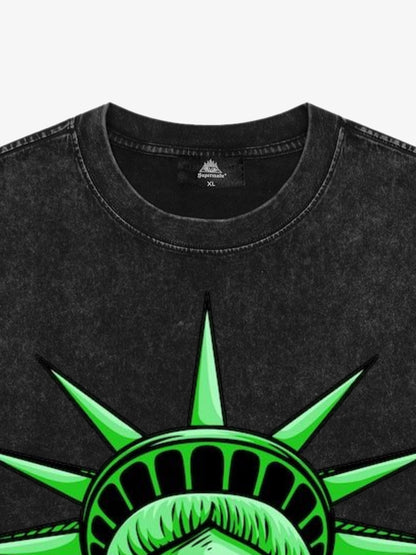 Orginal Fun Statue of Liberty Independence Day T-shirt 