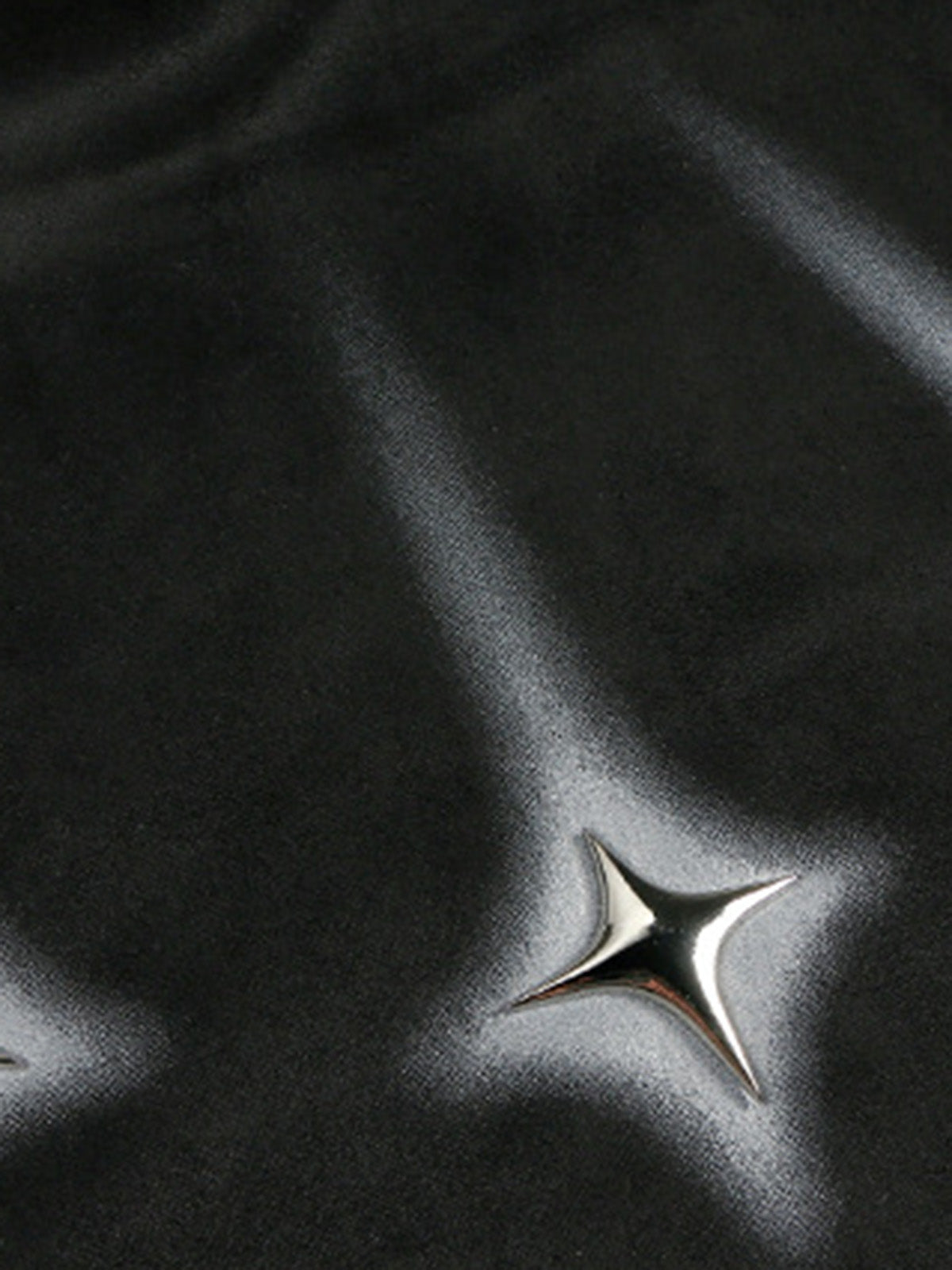 Thesupermade Metal Button Multi Zipper Suede Fleece Sweatshirt 