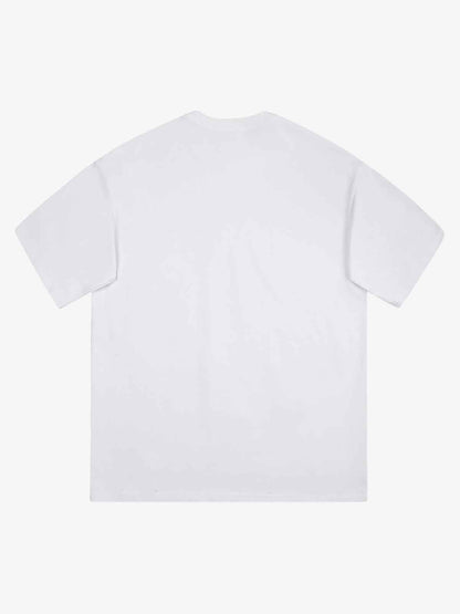 Thesupermade Street Hip-Hop Butterfly Stamp T-shirt - 2130 