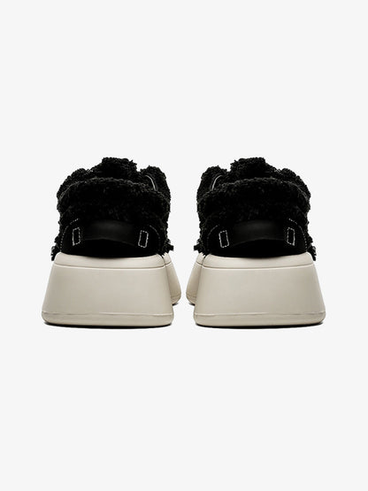 Fuzzy Trim Chunk Shoes - 2379 