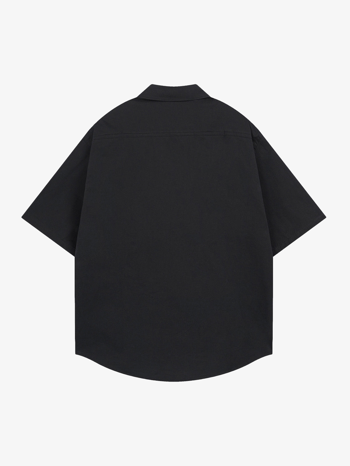 Oversized Graphic Cartoon Letter Print Short-Sleeve Shirt 