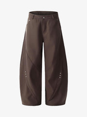 Retro Unisex Barrel Baggy Pants - 2450 