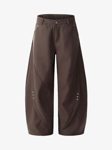Retro Unisex Barrel Baggy Pants - 2450 