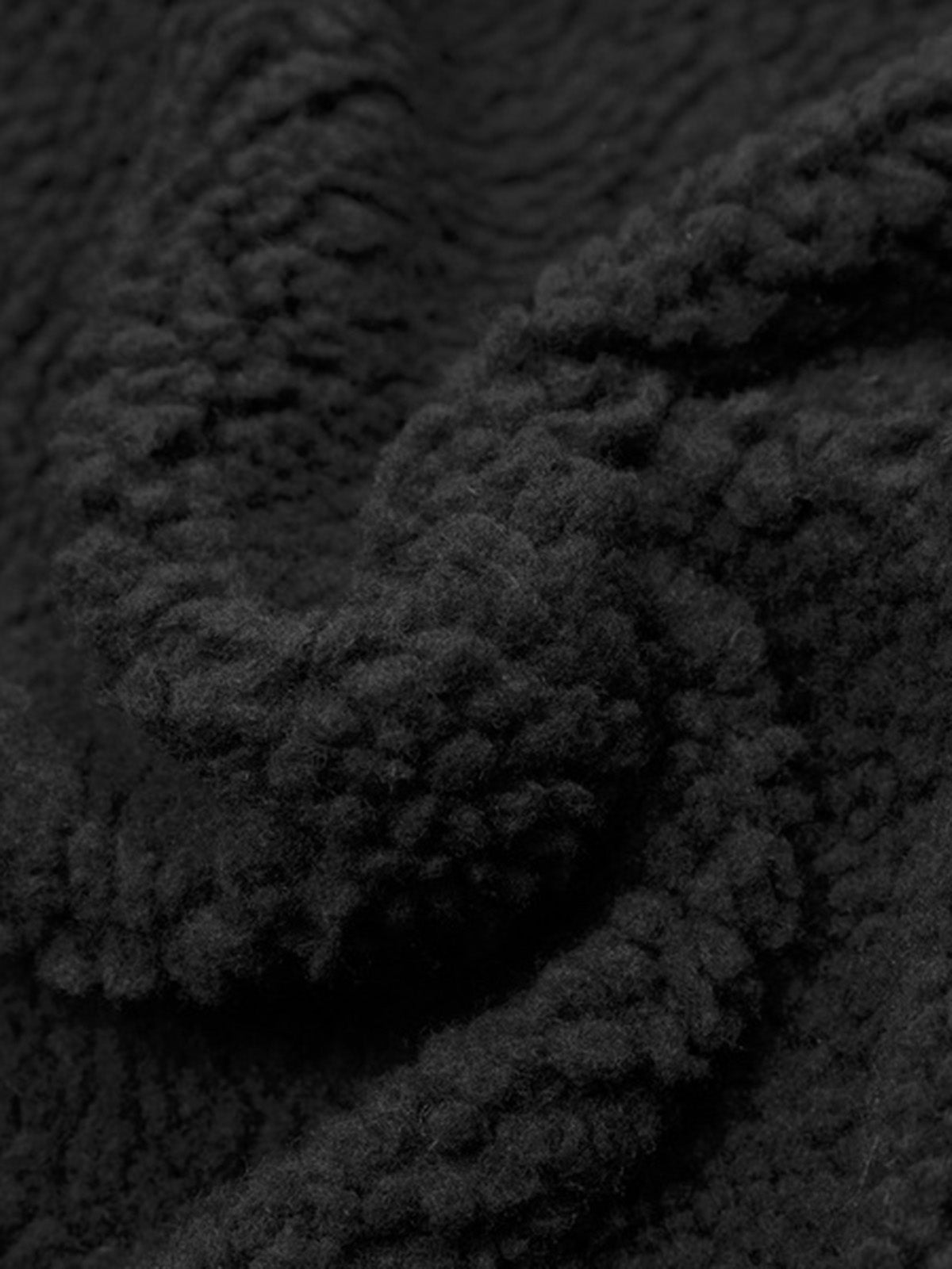 Thesupermade Jacquard Stand Collar Sherpa  Jacket 