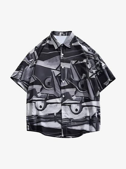 Thesupermade American Retro Fun Print Casual Set 