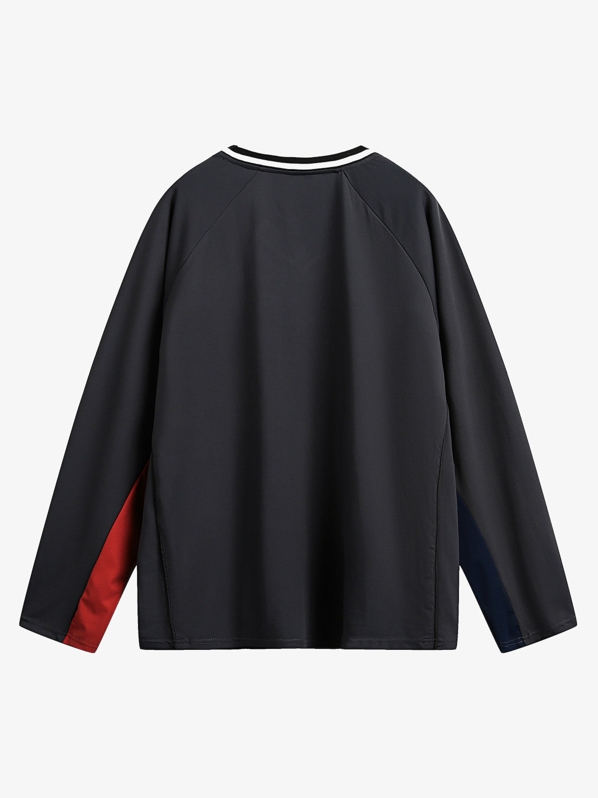 Jersey Contrast Color Stitching Long Sleeve T-shirt 