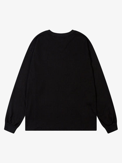 Thesupermade Star Necklace Cross Graphic Long Sleeve T-shirt 