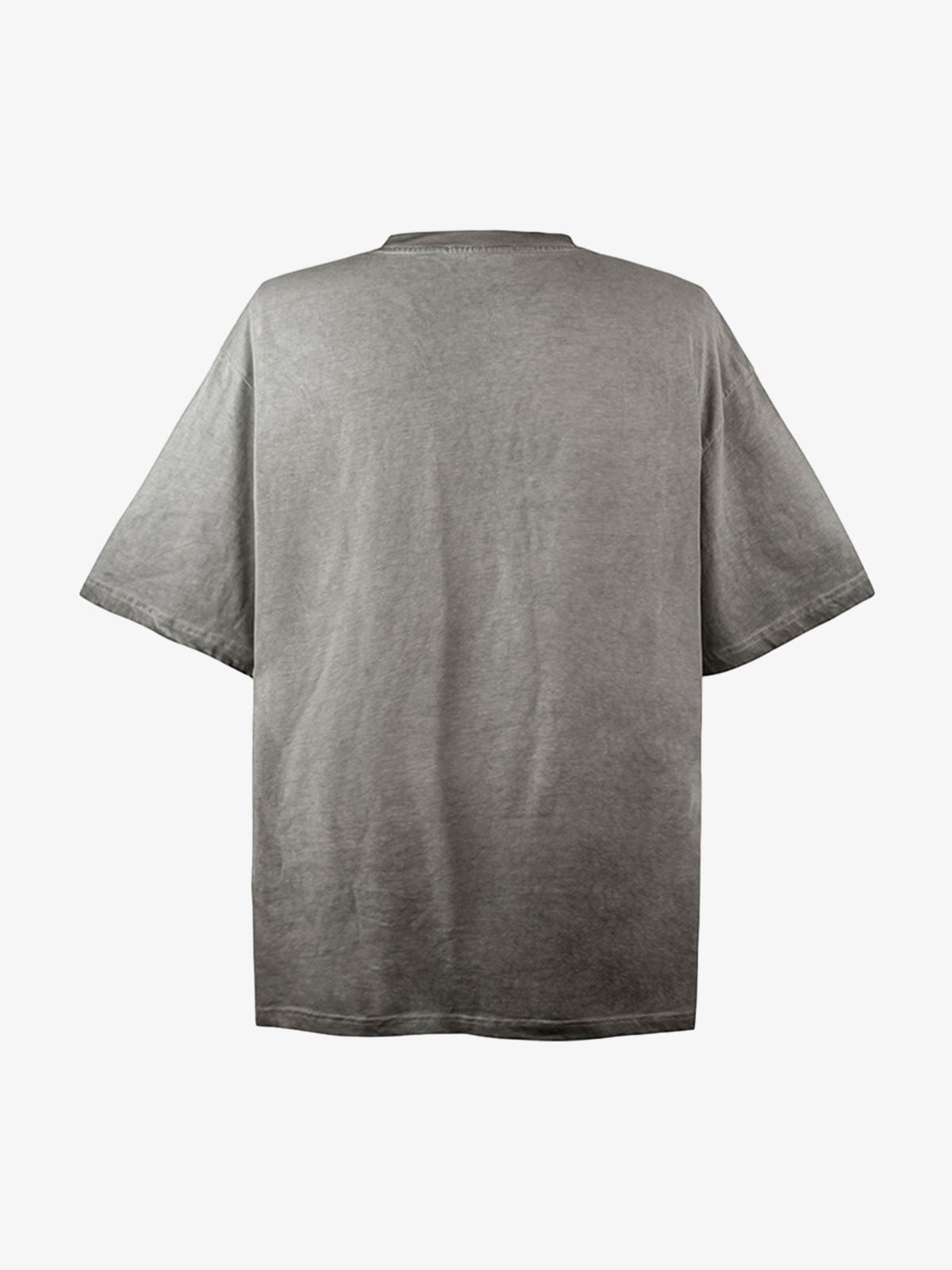 Rainbow Print Crew Neck T-Shirt 