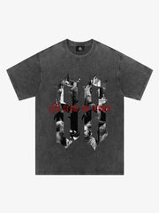 Original Photograph Letter Oversized Graphic T-Shirt 