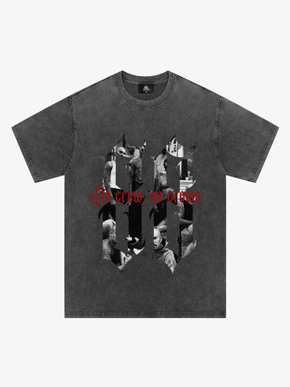 Original Photograph Letter Oversized Graphic T-Shirt 