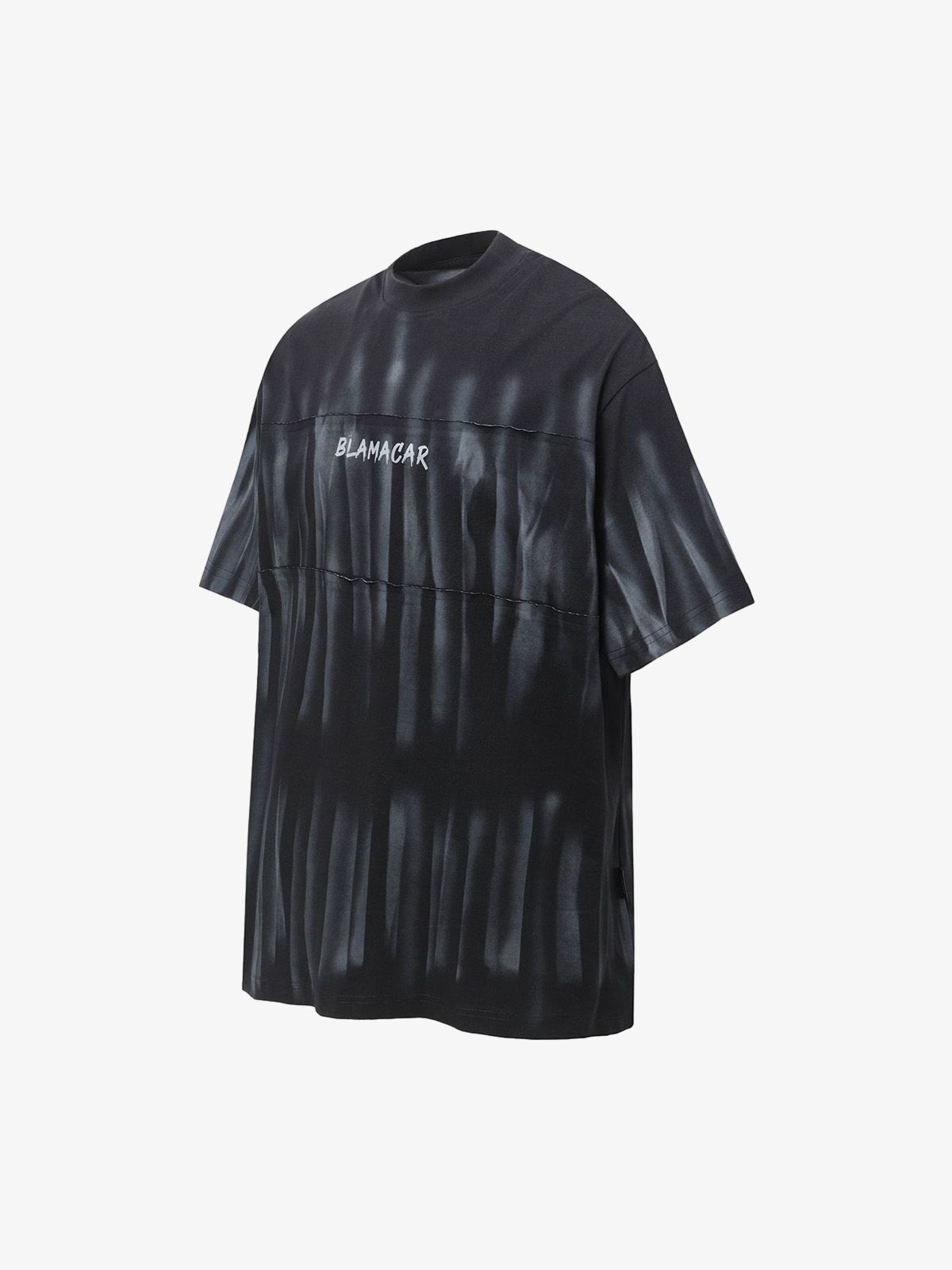 Oversized Tie-Dye Embroidered Letter T-Shirt 