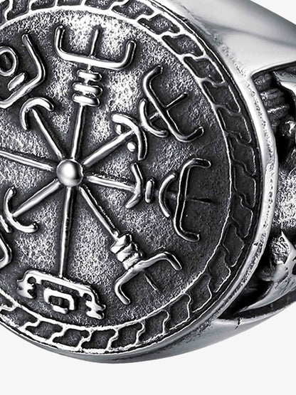 Engraved Stainless Steel Ring 