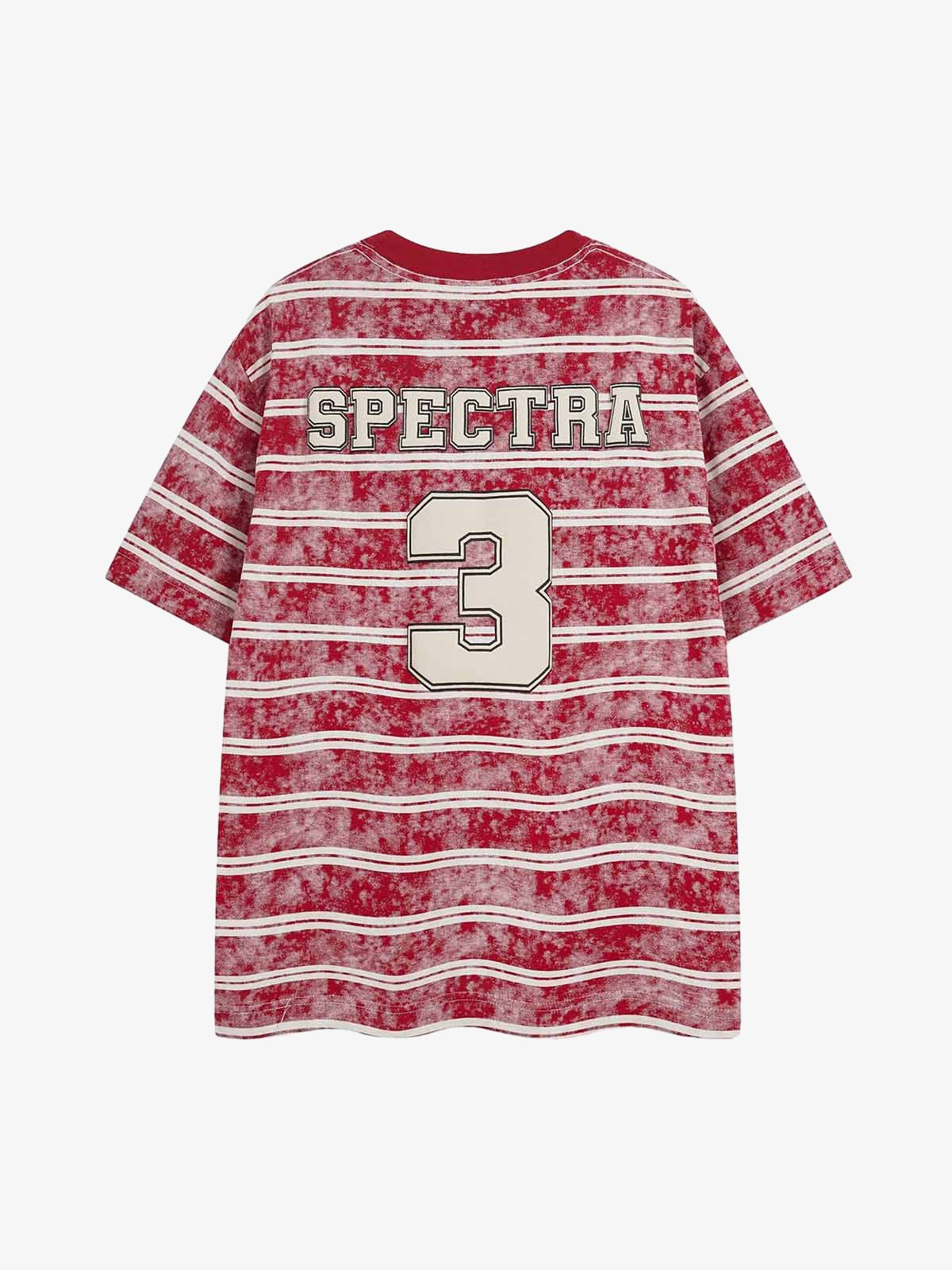 Graphic Lettering Striped Oversized T-Shirt 