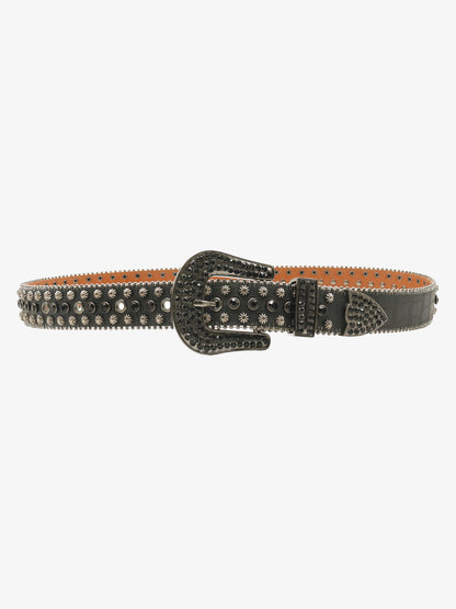 Street Rhinestone Studded Belt 
