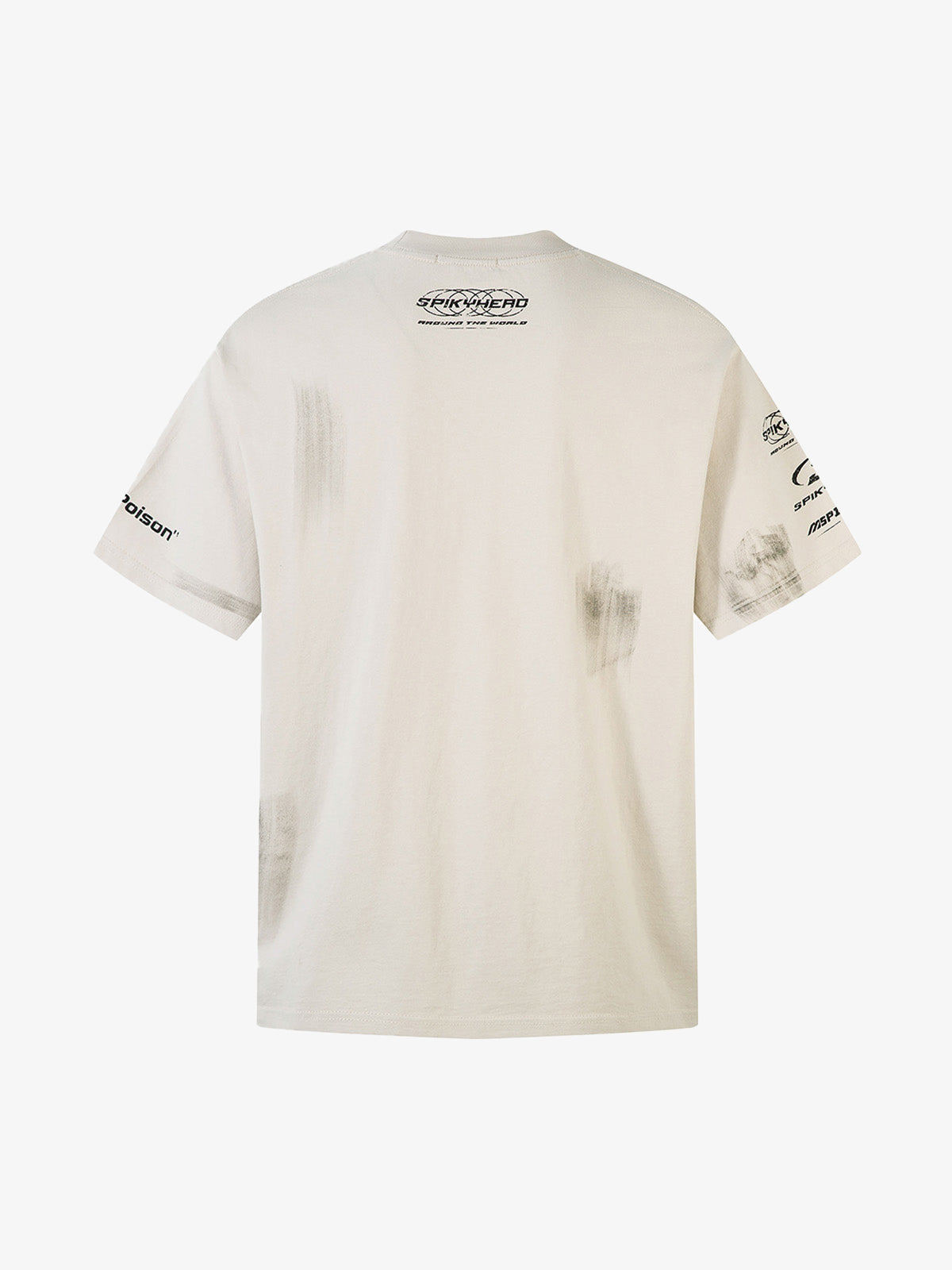 Wasteland Style Heavy Dirty Dyed Print T-shirt 