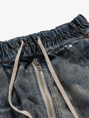 Thesupermade Wide Leg Multi-Pocket Straight Leg Loose Jeans - 1666 