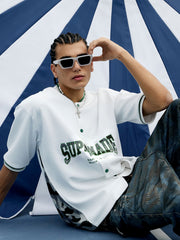 Original Camouflage Spliced Baseball T-Shirt - 2350 