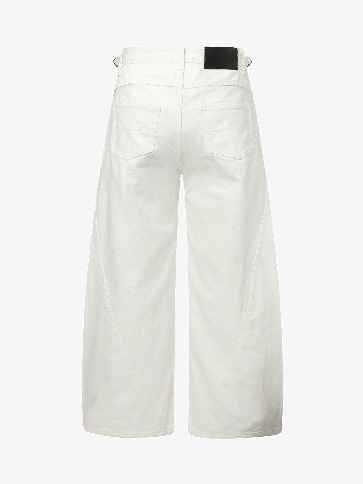 Washed Distressed Deconstructed Pleated Scimitar Jorts 