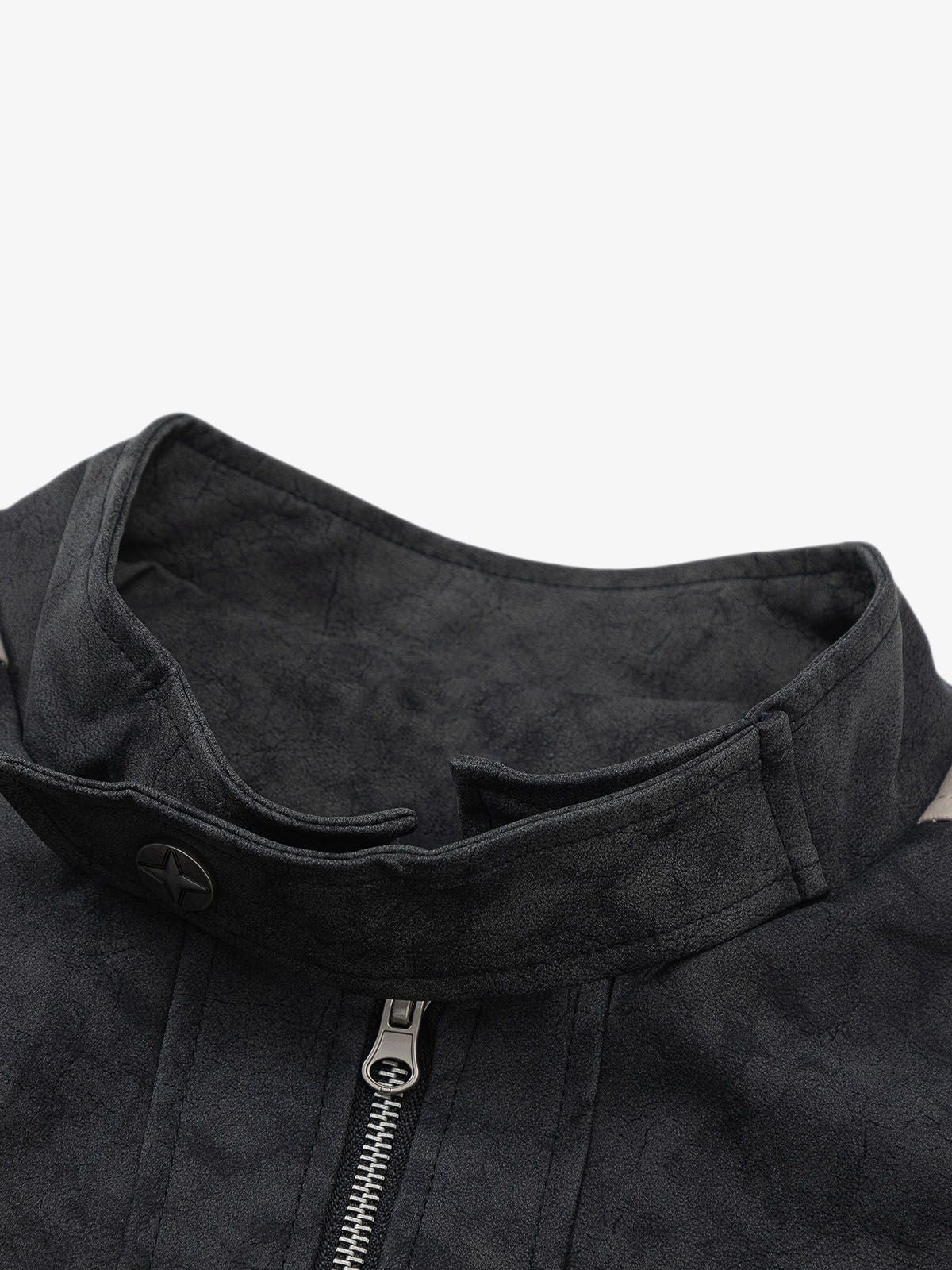 Matte PU Moto Leather Jacket 