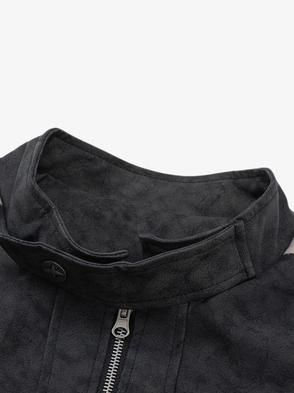 Matte PU Moto Leather Jacket 