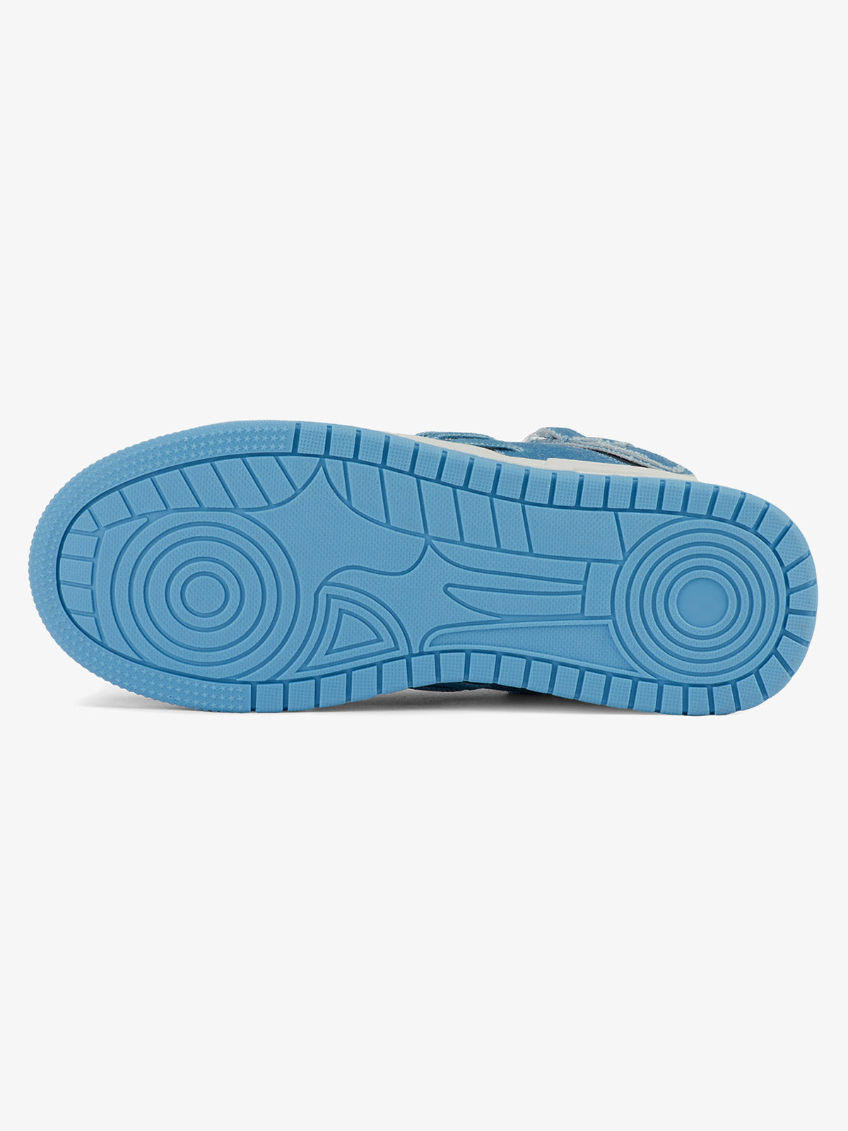 Shredded Denim Patchwork Sneakers 