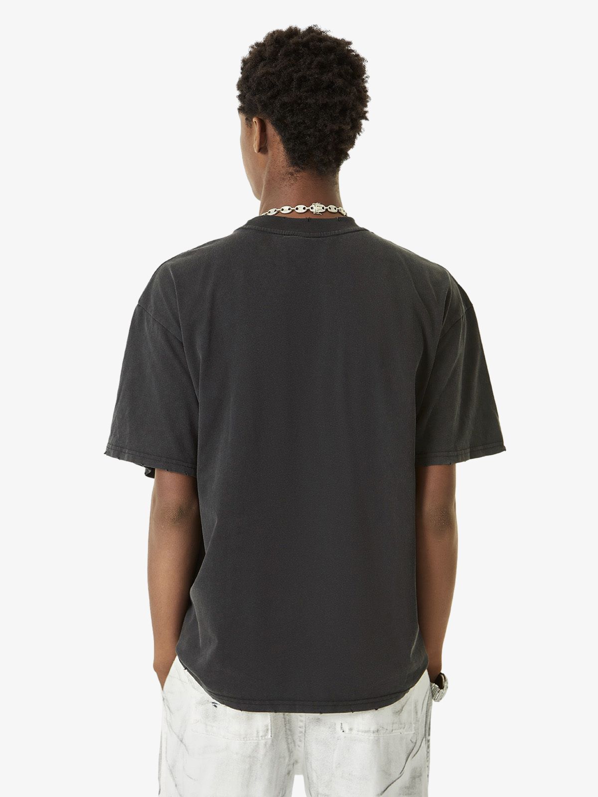 Thesupermade High Street Hip Hop Hole Design T-shirt 