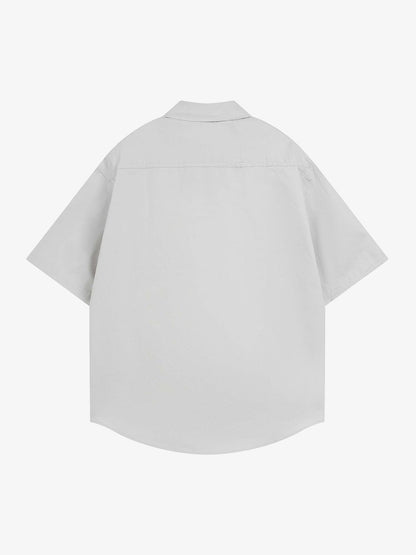Bold Letter Graphic Short-Sleeve Shirt 
