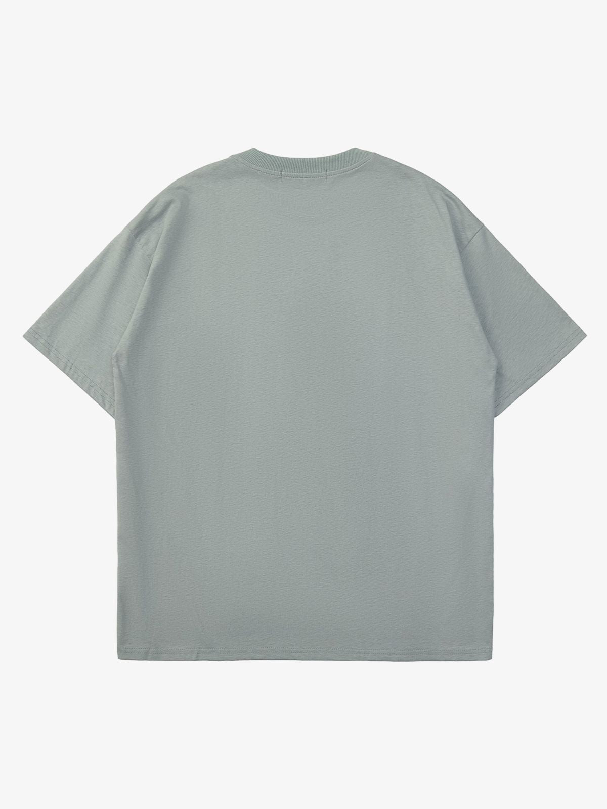 Thesupermade High Street Embroidered Letters Creative Printed T-shirt 