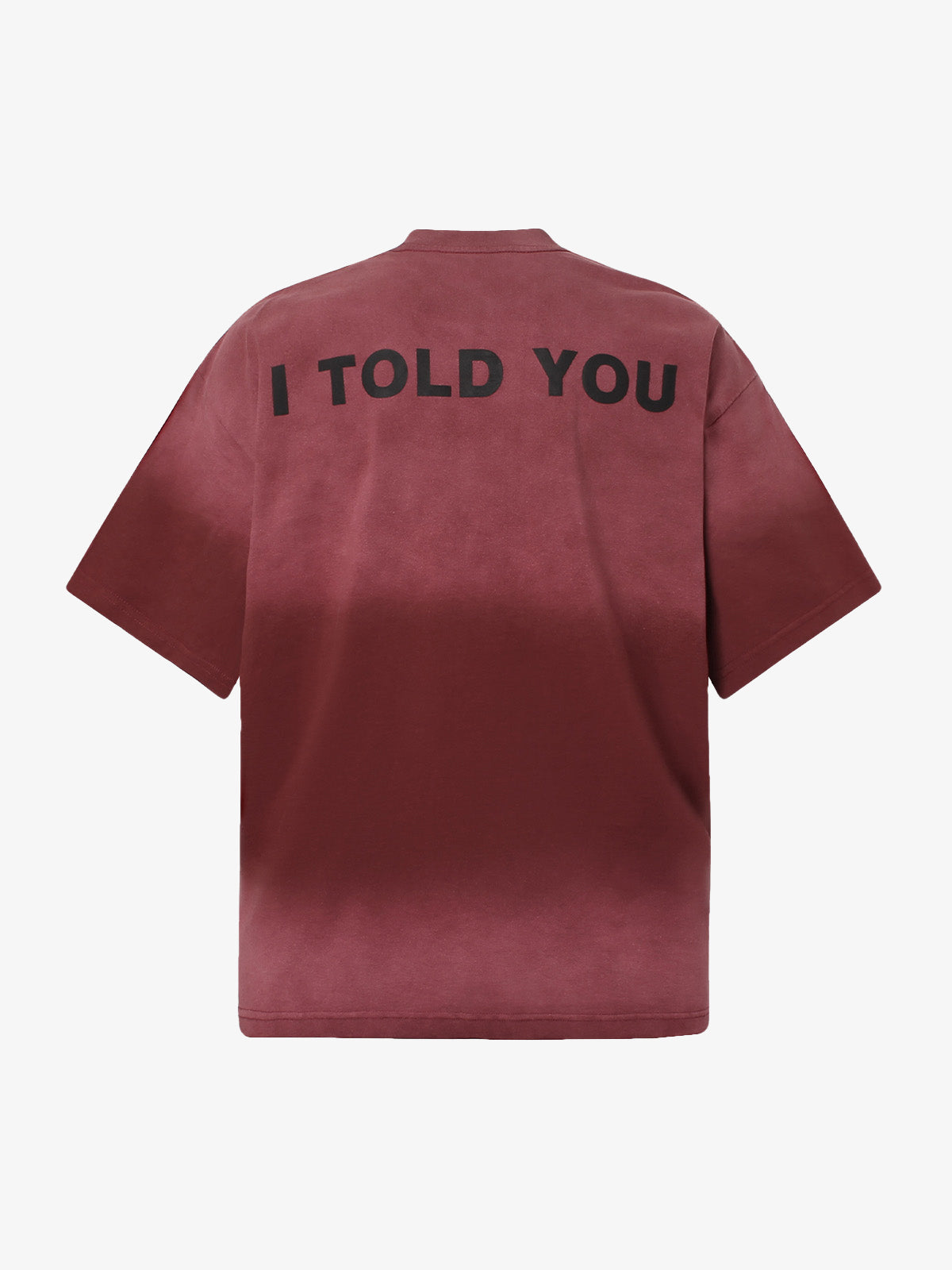 Distressed Gradient Lettering Print T-shirt 