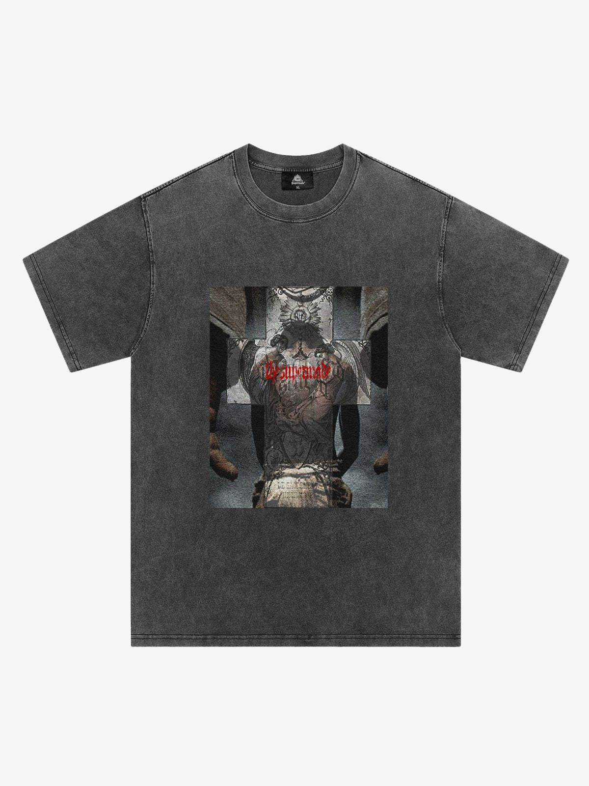 Original Cross Portrait Graphic T-Shirt 