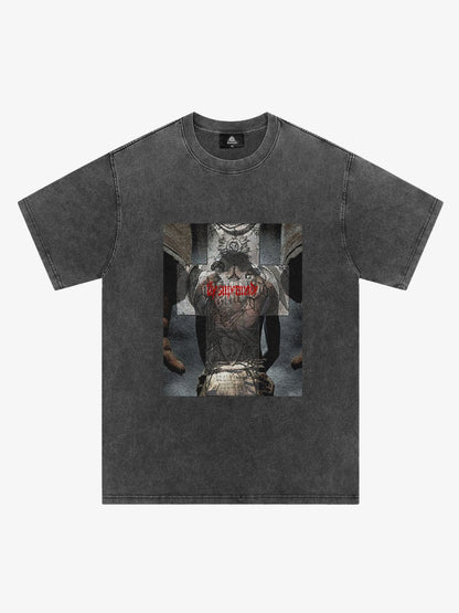 Original Cross Portrait Graphic T-Shirt 