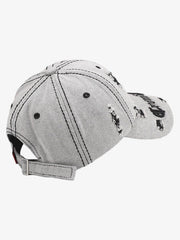 Distressed Letter Embroidery Baseball Cap 