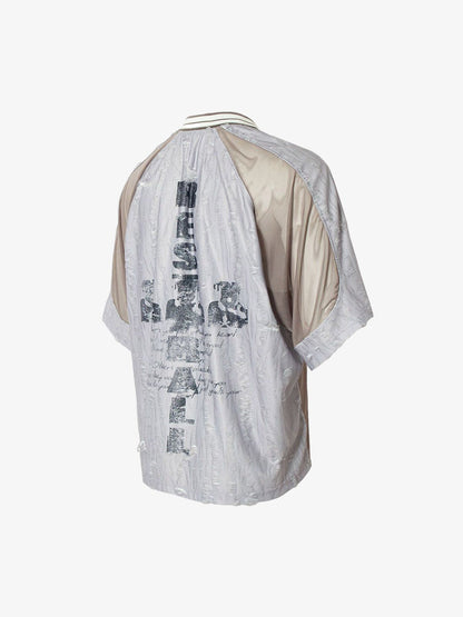 Street Stitching Cross Print T-shirt 