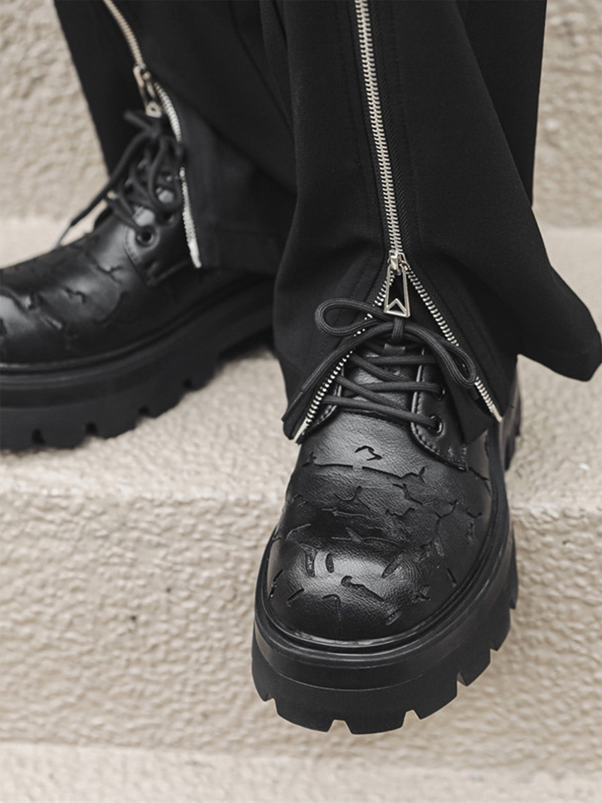 Thesupermade High Street Crackle Leather Shoes - 2182 