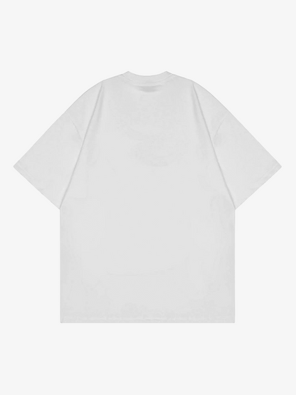 Thesupermade Head Print Hip Hop T-shirt - 1564 