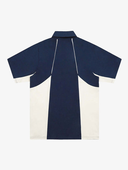 Street Contrast Panel Polo Shirt 