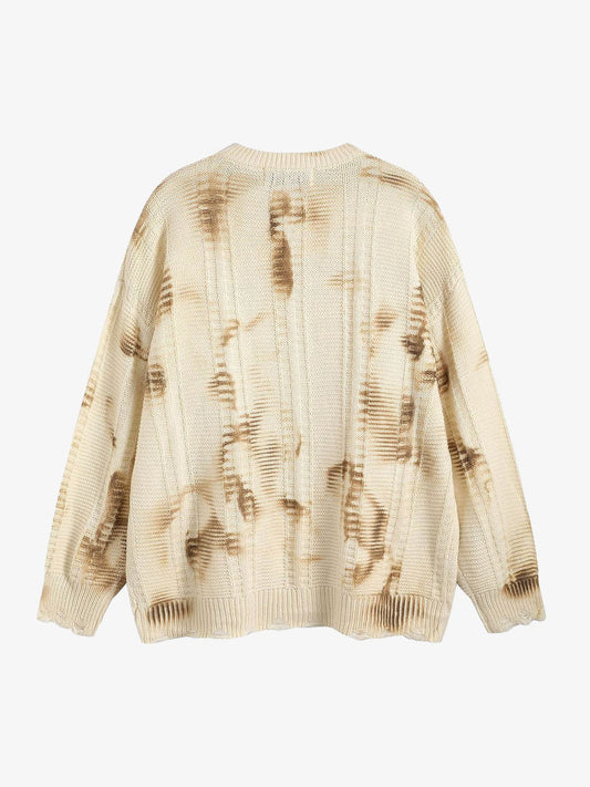 Thesupermade Tie-Dye Wasteland Style Sweater - 2187 