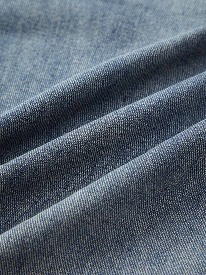 Thesupermade Drawstring Denim Patch Washed Jeans 