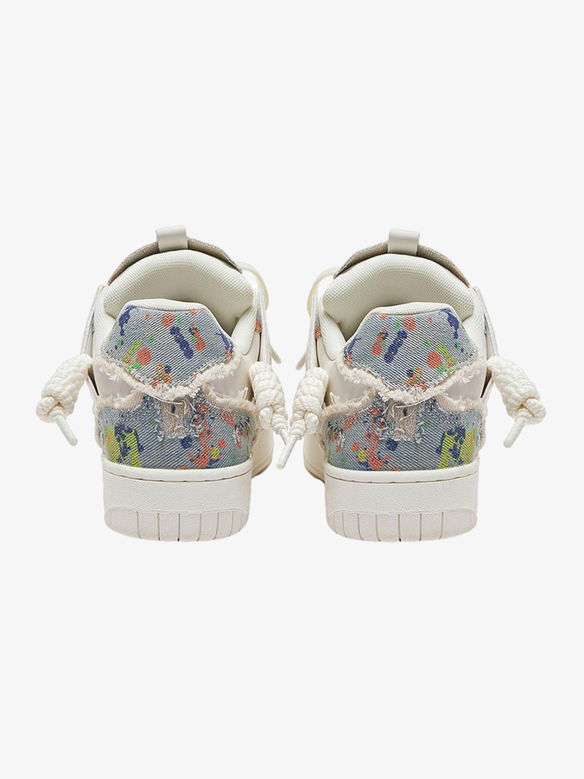 Destruction Series Tassel Contrast Color Sneakers - 2356 