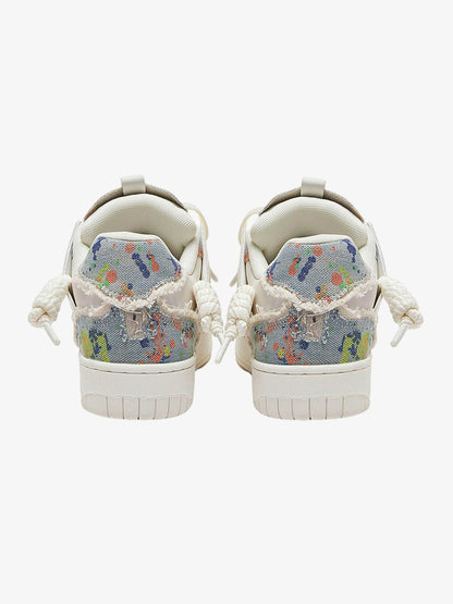 Destruction Series Tassel Contrast Color Sneakers - 2356 