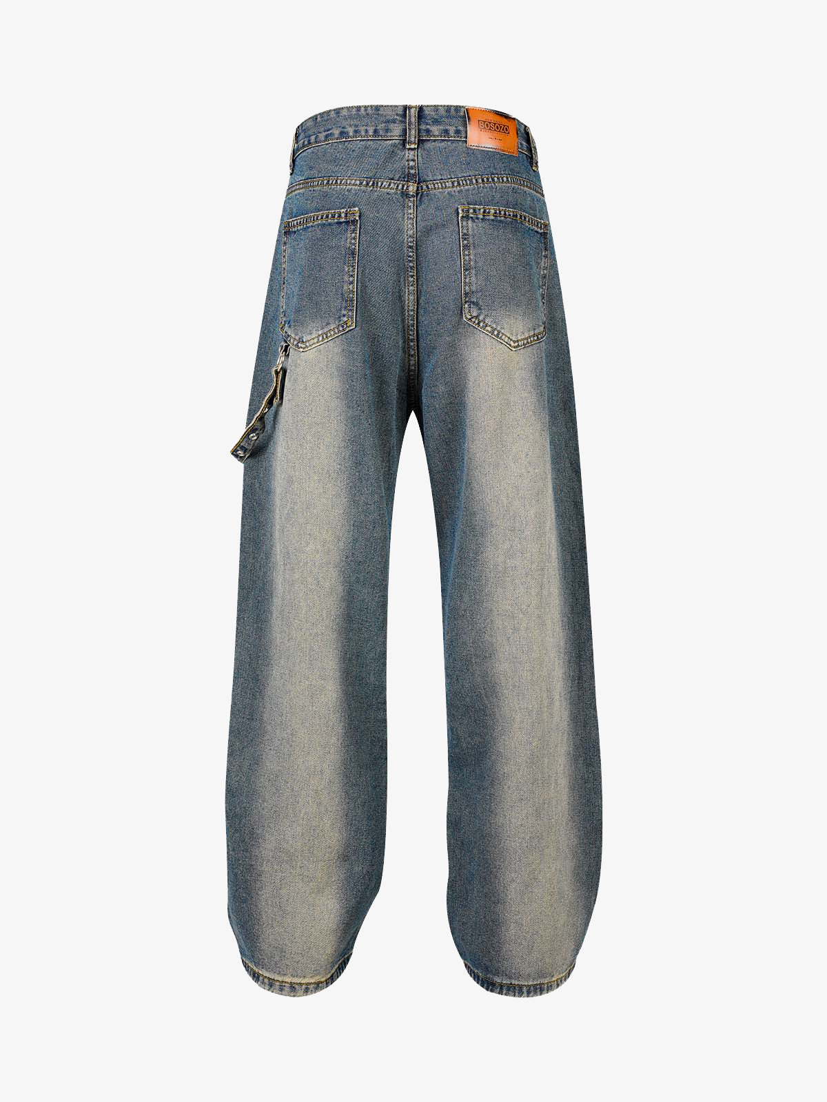 Thesupermade Washed Distressed Baggy Jeans - 2233 