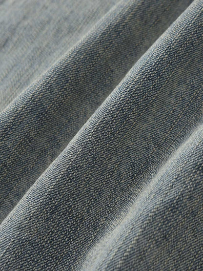 Retro Washed Totem Denim Jacket 