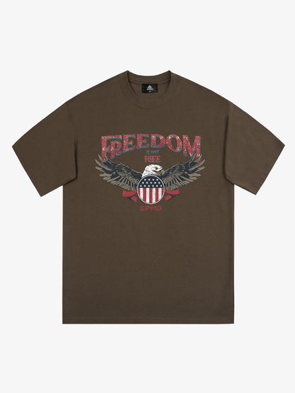Original Freedom Eagle Print T-shirt 