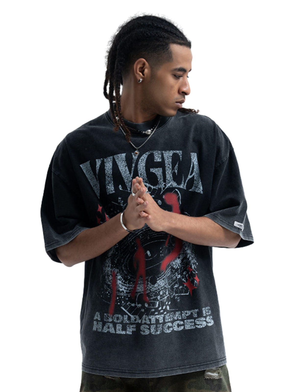 Washed Oversized Graphic T-Shirt 