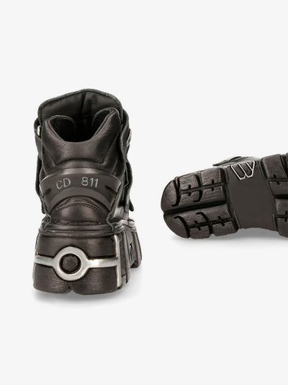 Punk Style Ankle Platform Boots - 2197 