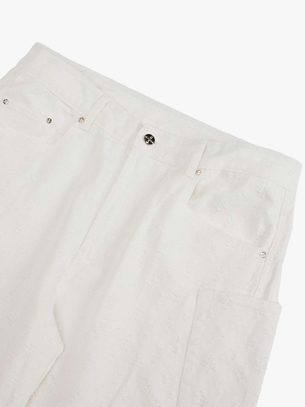 Textured Structured Barrel Jeans 