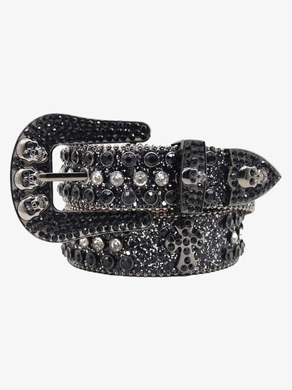Thesupermade Rhinestone Beaded Belt - 1822 