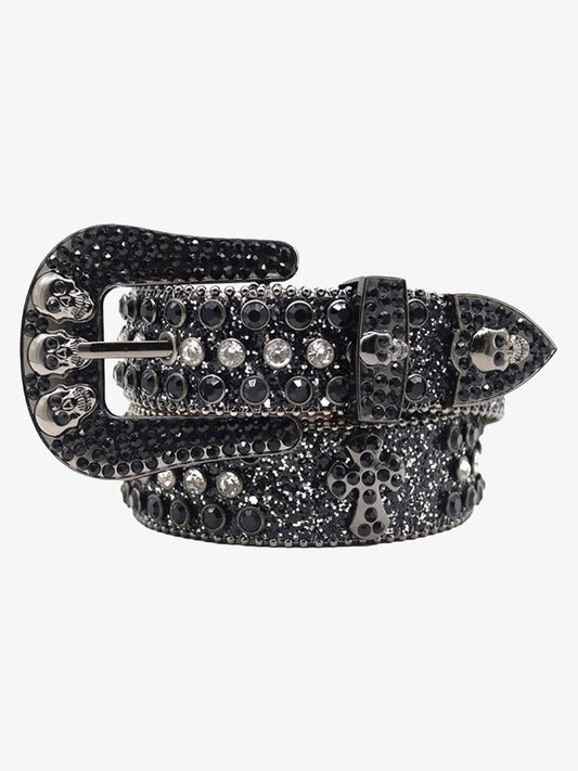 Thesupermade Rhinestone Beaded Belt - 1822 