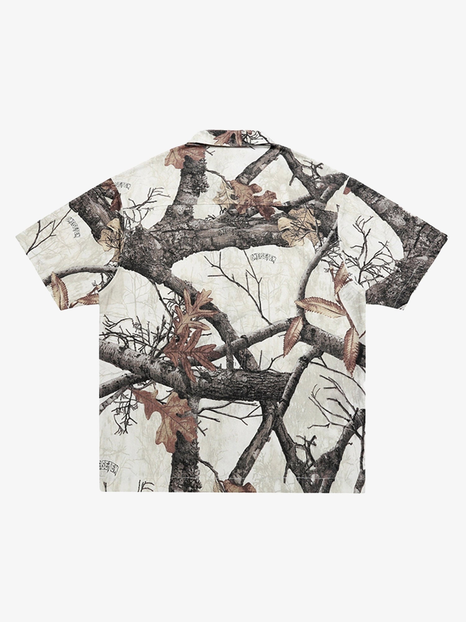 Thesupermade Retro Branches & Fallen Leaves Print Workwear Set 